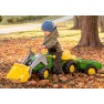 Minamas traktorius | su priekaba ir kaušu John Deere | Rolly Toys 023110