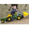 Minamas traktorius | su priekaba ir kaušu John Deere | Rolly Toys 023110