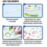 Kūrybinis piešimo rinkinys | su LED teptuku ir antspaudais | WOOPIE 100017