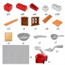 Konstravimo rinkinys iš plytelių Gaisrinė | 178 detalės, DIY | WOOPIE 100147