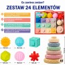Minkštos sensorinės kaladėlės ir kramtukai | 23 elementų rinkinys | Woopie 100222