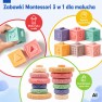 Minkštos sensorinės kaladėlės ir kramtukai | 23 elementų rinkinys | Woopie 100222
