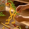 Konstravimo šiaudeliai | 3D lavinamasis rinkinys 71 el. | WOOPIE 100864