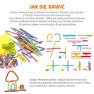 Lavinamasis konstruktorius | iš lanksčių šiaudelių 3D | WOOPIE 100871