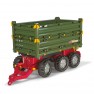 Žaislinė priekaba traktoriui | Didelė 3 ašių Multi Trailer | Rolly Toys 125012