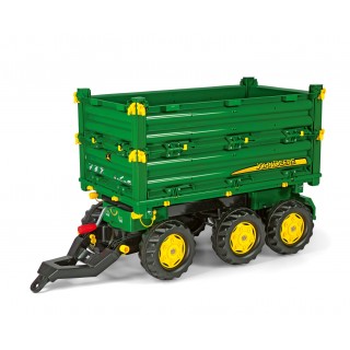 Traktoriaus priekaba | žalia, triašė Mega Trailer John Deere | Rolly Toys 125043