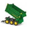 Traktoriaus priekaba | žalia, triašė Mega Trailer John Deere | Rolly Toys 125043