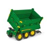 Traktoriaus priekaba | žalia, triašė Mega Trailer John Deere | Rolly Toys 125043