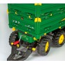Traktoriaus priekaba | žalia, triašė Mega Trailer John Deere | Rolly Toys 125043
