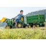 Traktoriaus priekaba | žalia, triašė Mega Trailer John Deere | Rolly Toys 125043