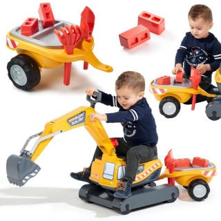 Paspiriamas ekskavatorius su priekaba | Super Builder | Falk 140A