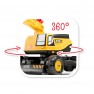 Paspirtukas ekskavatorius | JCB Digger geltonas | Falk 155