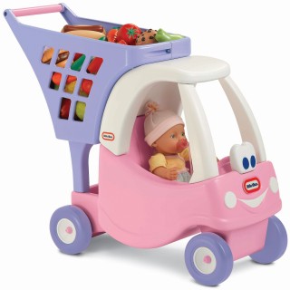 Žaislinis pirkinių vežimėlis | Cozy Coupe rožinis | Little Tikes 170317PE13