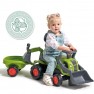 Paspiriama mašinėlė - traktorius | Baby Claas su ekskavatoriumi ir priekaba | Falk 312N