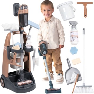 Žaislinis valymo rinkinys vežimėlyje | Rowenta su dulkių siurbliu | Smoby 330326 Žaislinis valymo rinkinys vežimėlyje | Rowenta su dulkių siurbliu | Smoby 330326