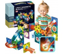 Magnetinis konstruktorius | Šviečianti kamuoliukų trasa, 49 d. | Woopie 40017