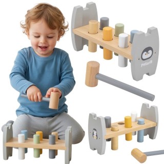 Medinis kalimo žaislas | PolarB, Montessori, Pingvinas | Viga 44207N