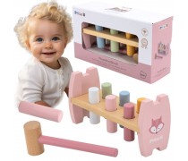 Medinis kalimo žaidimas su plaktuku | Lapiukas, PolarB, Montessori | Viga 44208N