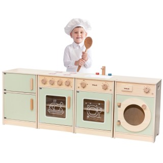 Medinė žaislinė virtuvėlė XL | PolarB, žalia | Viga 44248