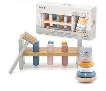 Medinis lavinamasis rinkinys | PolarB | Montessori | piramidė ir kalimo žaidimas | Viga 44250 Medinis lavinamasis rinkinys | PolarB | Montessori | piramidė ir kalimo žaidimas | Viga 44250