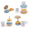 Medinis lavinamasis rinkinys | PolarB | Montessori | piramidė ir kalimo žaidimas | Viga 44250
