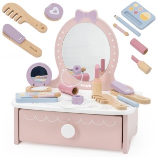 Vaikiškas kosmetinis staliukas | medinis su priedais | Viga 44271N Vaikiškas kosmetinis staliukas | medinis su priedais | Viga 44271N
