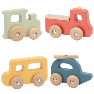 Medinių transporto priemonių rinkinys | PolarB 4 vnt. | Viga 442820