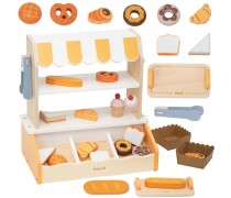 Žaislinė kepyklėlė | Medinis stendas su 16 priedų | VIGA 44296 Žaislinė kepyklėlė | Medinis stendas su 16 priedų | VIGA 44296