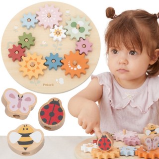 Medinė dėlionė - krumpliaračiai | PolarB Montessori | Viga 442990