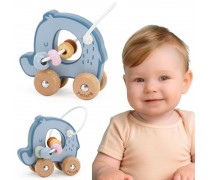 Lavinamasis karoliukų labirintas su ratukais | Drambliukas | Viga 44310 Lavinamasis karoliukų labirintas su ratukais | Drambliukas | Viga 44310