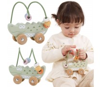 Medinis lavinamasis labirintas | krokodilas ant ratukų | Viga 44311 Medinis lavinamasis labirintas | krokodilas ant ratukų | Viga 44311