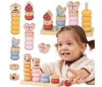 Medinė lavinamoji dėlionė | Pavasarinė mokomės skaičiuoti | Viga 44319