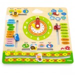 Edukacinis kalendorius | medinis, anglų kalba | Viga 44538