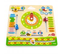 Edukacinis kalendorius | medinis, anglų kalba | Viga 44538