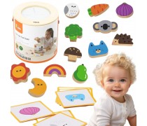 Medinis lavinamasis žaidimas | Atspėk lytėdamas | Viga 44658N Medinis lavinamasis žaidimas | Atspėk lytėdamas | Viga 44658N