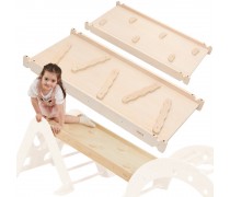 Čiuožykla - laipiojimo sienelė | Dvipusė medinė | Viga 44709N Čiuožykla - laipiojimo sienelė | Dvipusė medinė | Viga 44709N