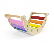 Montessori sūpynė | tiltelis 2in1 | Vaivorykštės spalvų | Viga 44757