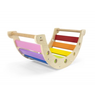 Montessori sūpynė | tiltelis 2in1 | Vaivorykštės spalvų | Viga 44757