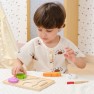 Medinė pjaustymo dėlionė | Montessori daržovės | VIGA 44790