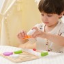 Medinė pjaustymo dėlionė | Montessori daržovės | VIGA 44790