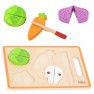 Medinė pjaustymo dėlionė | Montessori daržovės | VIGA 44790