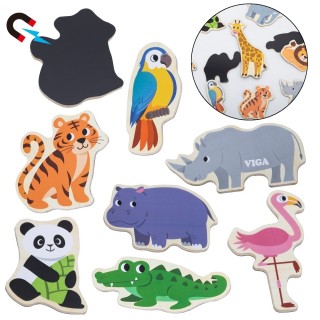 Mediniai magnetukai | Laukiniai gyvūnai | Viga 44798 Mediniai magnetukai | Laukiniai gyvūnai | Viga 44798