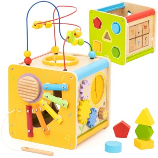Edukacinis kubas | Medinis 5in1 | Viga 448000
