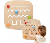 Medinė lavinamoji lenta | Sensorinis labirintas | Viga 44807