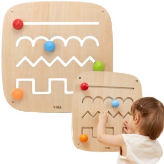 Medinė lavinamoji lenta | Sensorinis labirintas | Viga 44807