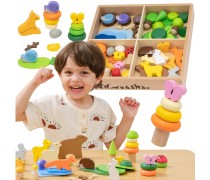 Medinės kaladėlės | Spalvotos miško pasakos | Montessori | Viga 44819 Medinės kaladėlės | Spalvotos miško pasakos | Montessori | Viga 44819