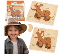 Medinė dėlionė | Arkliukas | VIGA 44837 Medinė dėlionė | Arkliukas | VIGA 44837