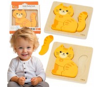 Medinė dėlionė | Rudas kačiukas | Viga 44840 Medinė dėlionė | Rudas kačiukas | Viga 44840