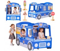 Medinis policijos automobilis | lavinamasis žaidimų centras | VIGA 44852 Medinis policijos automobilis | lavinamasis žaidimų centras | VIGA 44852