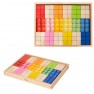 Medinės sensorinės kaladėlės | skaidrios, spalvotos, Montessori | Viga 44888